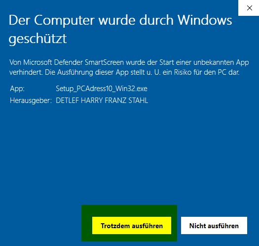 SmartScreen Blau Schritt 2